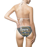 "Unapologetically Pretty Educated and Black" Bikini Swimsuit