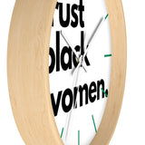 trust black women Wall clock