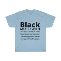 "Black mixed with" Cotton Tee