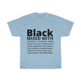 "Black mixed with" Cotton Tee