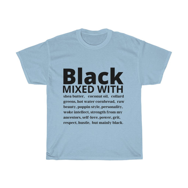 "Black mixed with" Cotton Tee