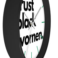 trust black women Wall clock