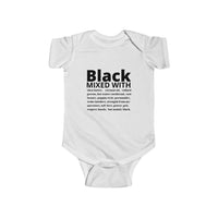 Black mixed with Infant Bodysuit
