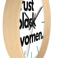 trust black women Wall clock