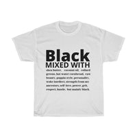 "Black mixed with" Cotton Tee