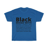 "Black mixed with" Cotton Tee