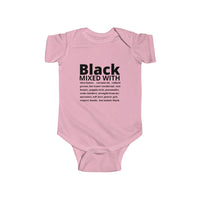 Black mixed with Infant Bodysuit