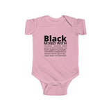 Black mixed with Infant Bodysuit