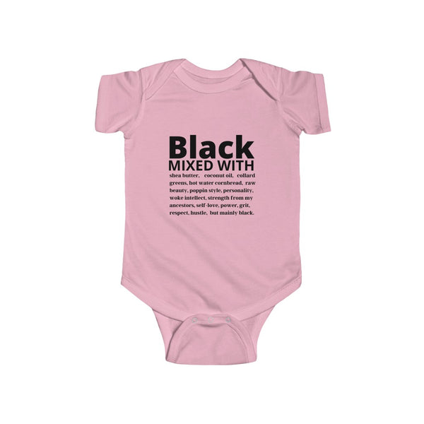 Black mixed with Infant Bodysuit