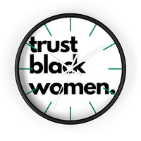 trust black women Wall clock