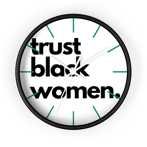 trust black women Wall clock