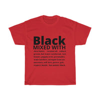 "Black mixed with" Cotton Tee