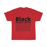 "Black mixed with" Cotton Tee
