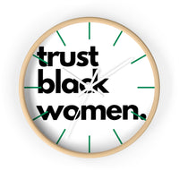 trust black women Wall clock