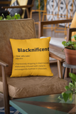 Blacknificent Square Pillow